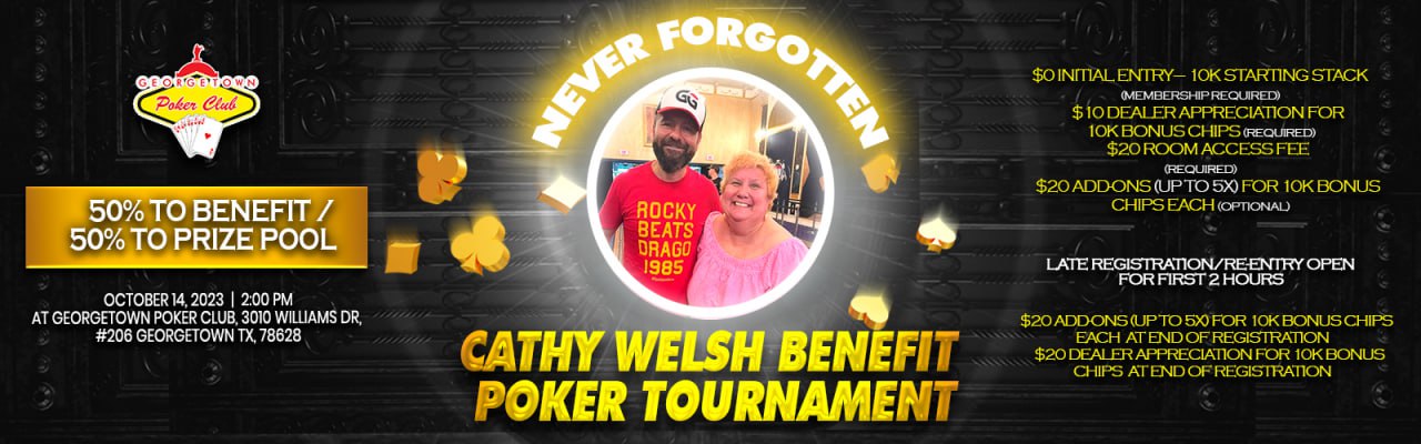 Never Forgotten | Cathy Wellness Benefit Poker Tournament