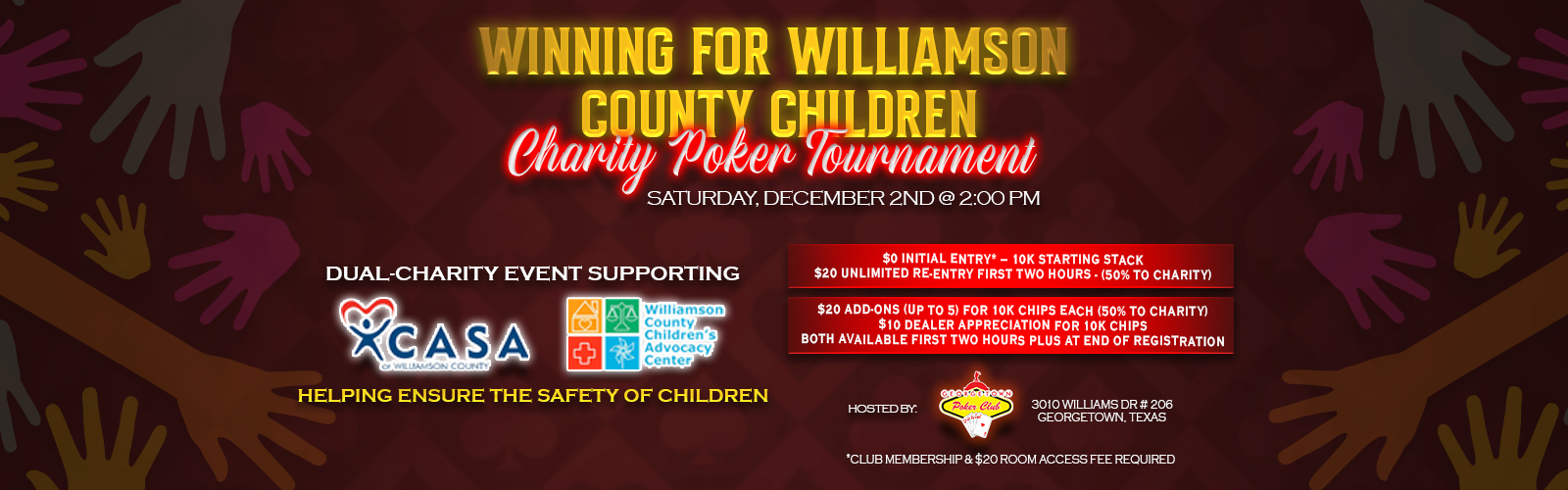 William For Williamson Country Children | Charity Poker Tournament